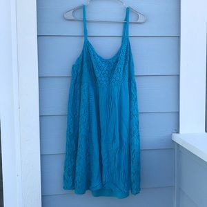 Plus Size Bright Blue Sundress